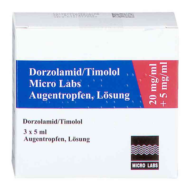 Dorzolamid/timolol Micro Labs 20 mg/ml+5 mg/ml Atr 3X5 ml