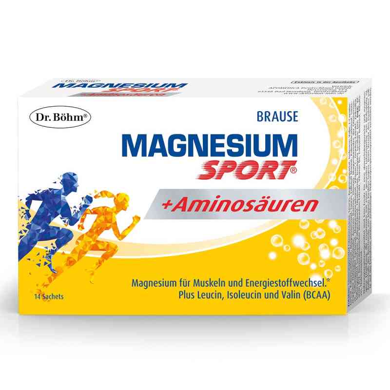 Dr. Böhm Magnesium Sport+Aminosäuren Granulat 14 stk von Apomedica Pharmazeutische Produkte GmbH PZN 19697452