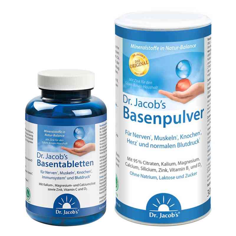 Dr. Jacob's Basentabletten + Dr. Jacob's Basenpulver Original 1 Pck von  PZN 08102686