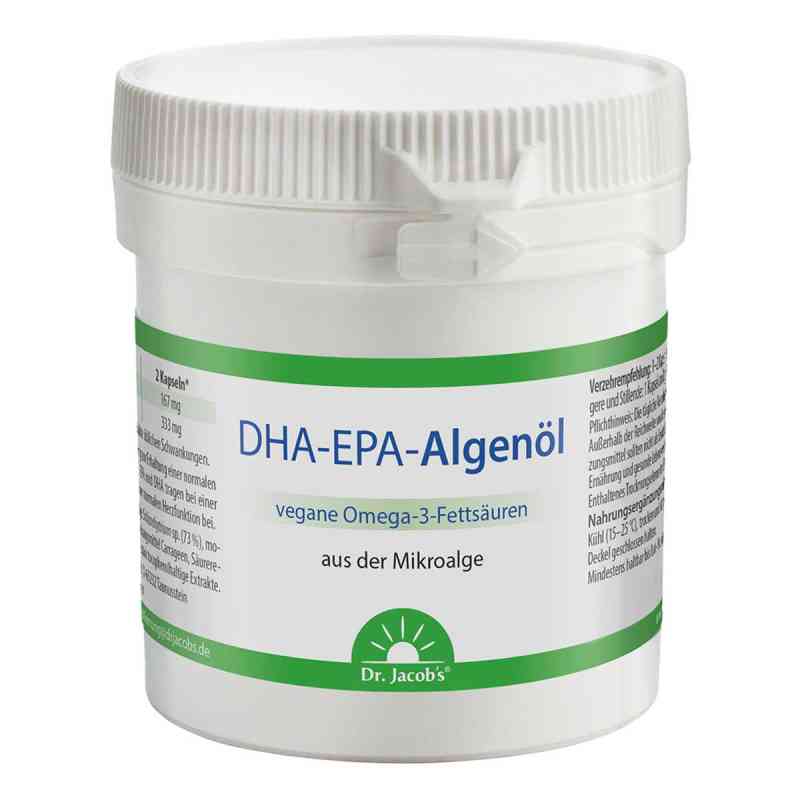 Dr. Jacob's DHA-EPA-Algenöl Kapseln Omega-3-Fettsäuren vegan 60 stk von Dr. Jacob's Medical GmbH PZN 10986723