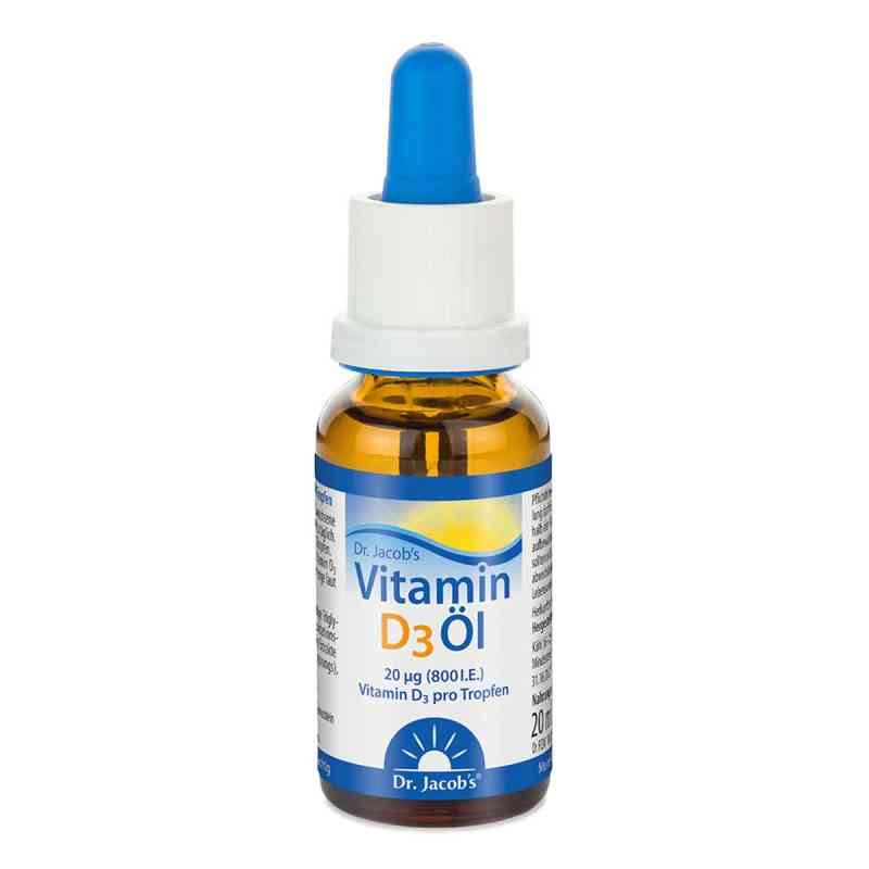 Dr. Jacob's Vitamin D3 Öl 640 Tropfen 800 IE D3 vegetarisch 20 ml von Dr. Jacob's Medical GmbH PZN 10038446