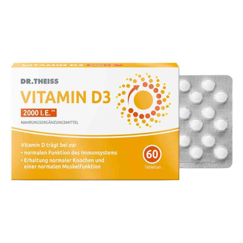 Dr. Theiss Vitamin D3 Tabletten 2000 I.E. 60 stk von Dr. Theiss Naturwaren GmbH PZN 19902900
