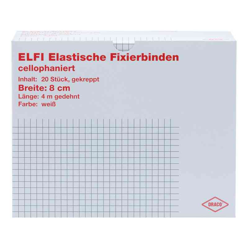 Dracoelfi elastisch Fixierbinde 8 cmx4 m gekrep.cello 1 stk von Dr. Ausbüttel GmbH & Co. KG PZN 00736190