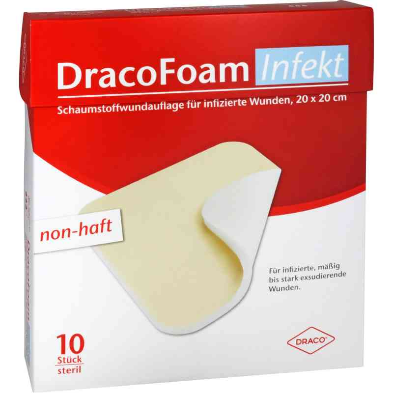 Dracofoam Infekt Schaumst.wundauf.20x20cm 10 stk von Dr. Ausbüttel GmbH & Co. KG PZN 10317637