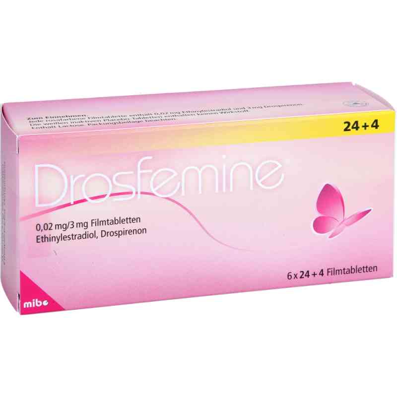 Drosfemine 0,02mg/3mg 6X28 stk von MIBE GmbH Arzneimittel PZN 10276571