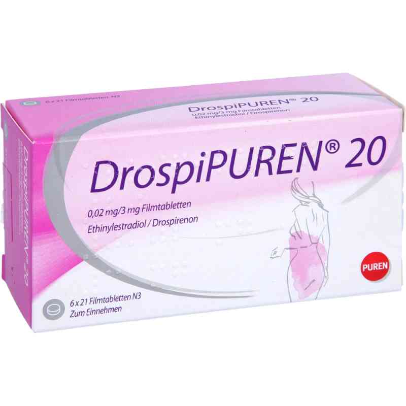 DrospiPUREN 20 0,02mg/3mg 6X21 stk von PUREN Pharma GmbH & Co. KG PZN 12202588