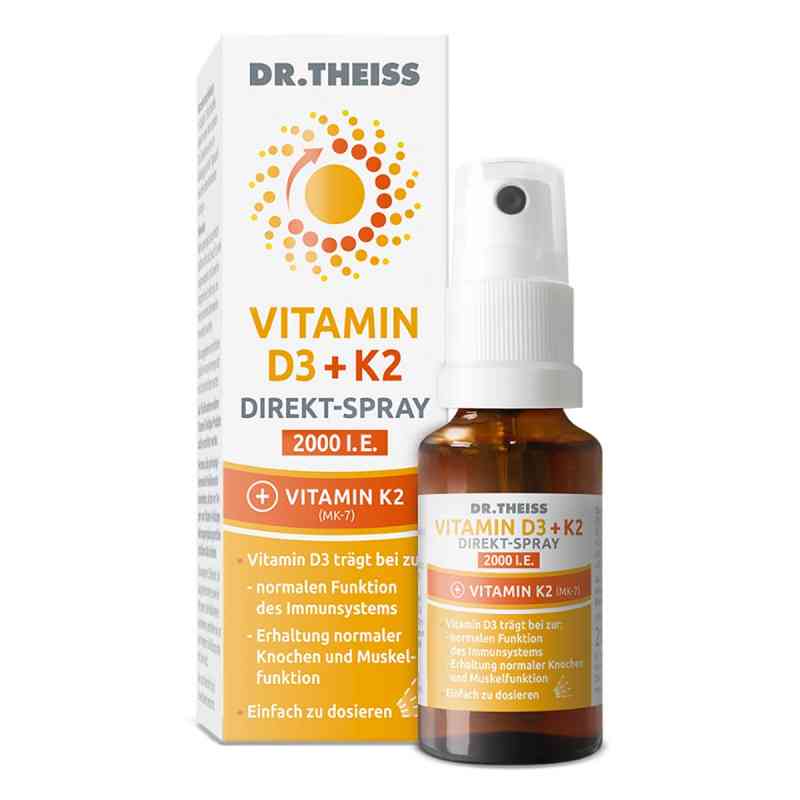 Dr.Theiss Vitamin D3 + K2 Direkt-Spray 2000 I.E. 20 ml von Dr. Theiss Naturwaren GmbH PZN 20368713