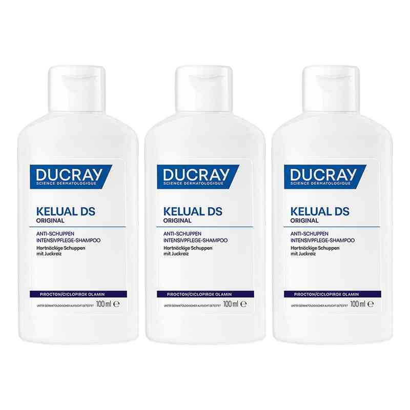 Ducray Kelual Ds Anti Schuppen Shampoo 3 x 100 ml von PIERRE FABRE DERMO KOSMETIK GmbH PZN 08101177
