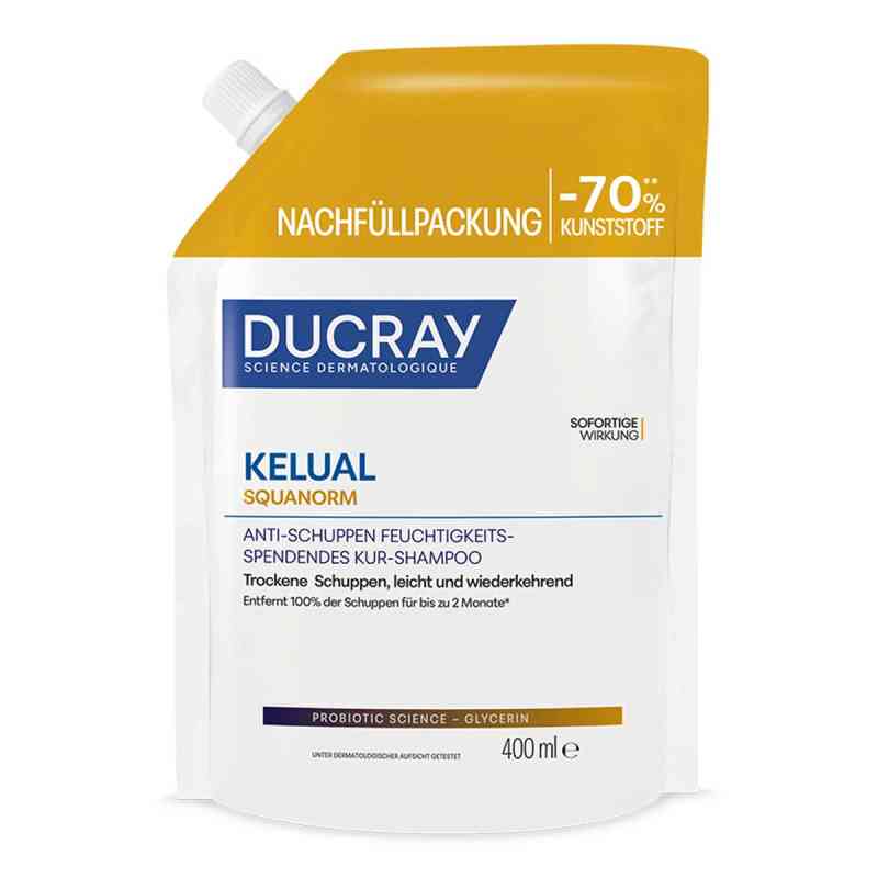 DUCRAY KELUAL SQUANORM Shampoo Trockene Schuppen REFILL 400 ml von PIERRE FABRE DERMO KOSMETIK GmbH PZN 19806220