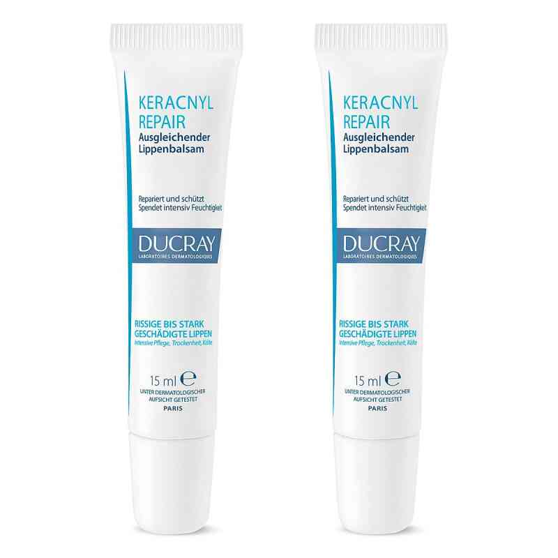 Ducray Keracnyl Repair Lippenbalsam 2x15 ml von PIERRE FABRE DERMO KOSMETIK GmbH PZN 08105059