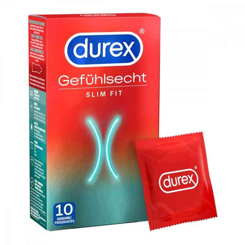 Durex Gefühlsecht Slim Fit Kondome 10 stk von Reckitt Benckiser Deutschland Gm PZN 06730277