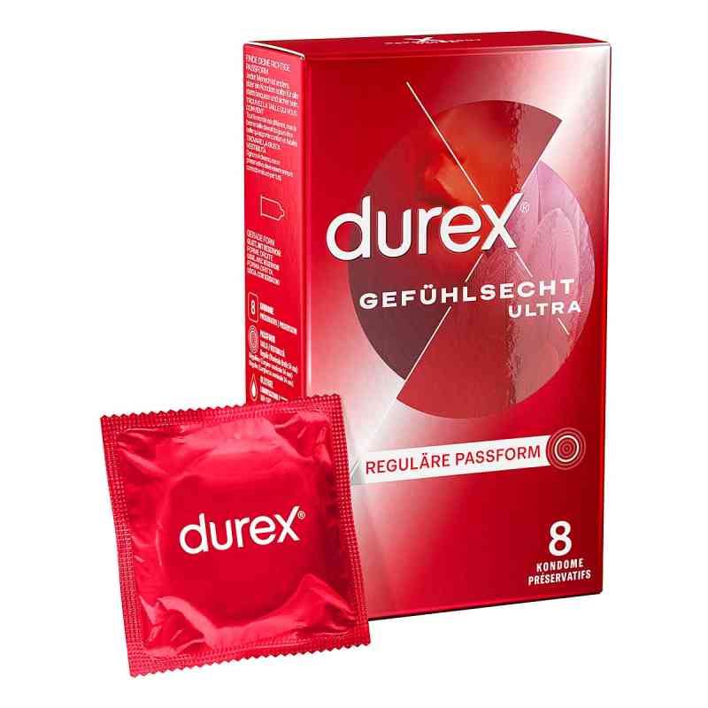 Durex Gefühlsecht Ultra Kondome 8 stk von Reckitt Benckiser Deutschland GmbH PZN 18304166