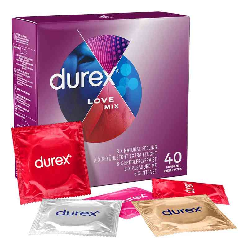 Durex Love Mix Kondome 40 stk von Reckitt Benckiser Deutschland GmbH PZN 18304137