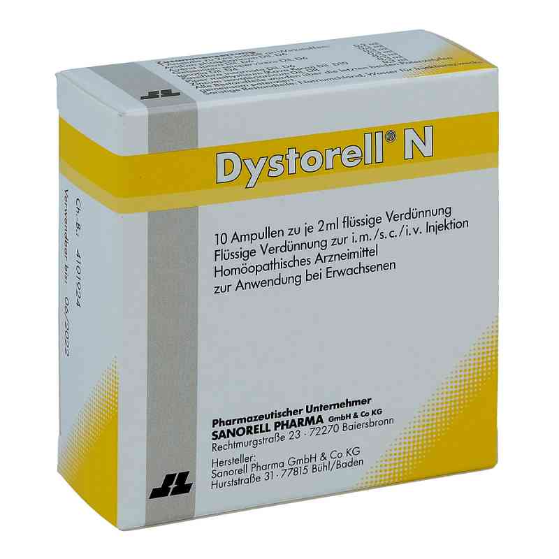 Dystorell N Ampullen 10X2 ml von Sanorell Pharma GmbH PZN 15625579