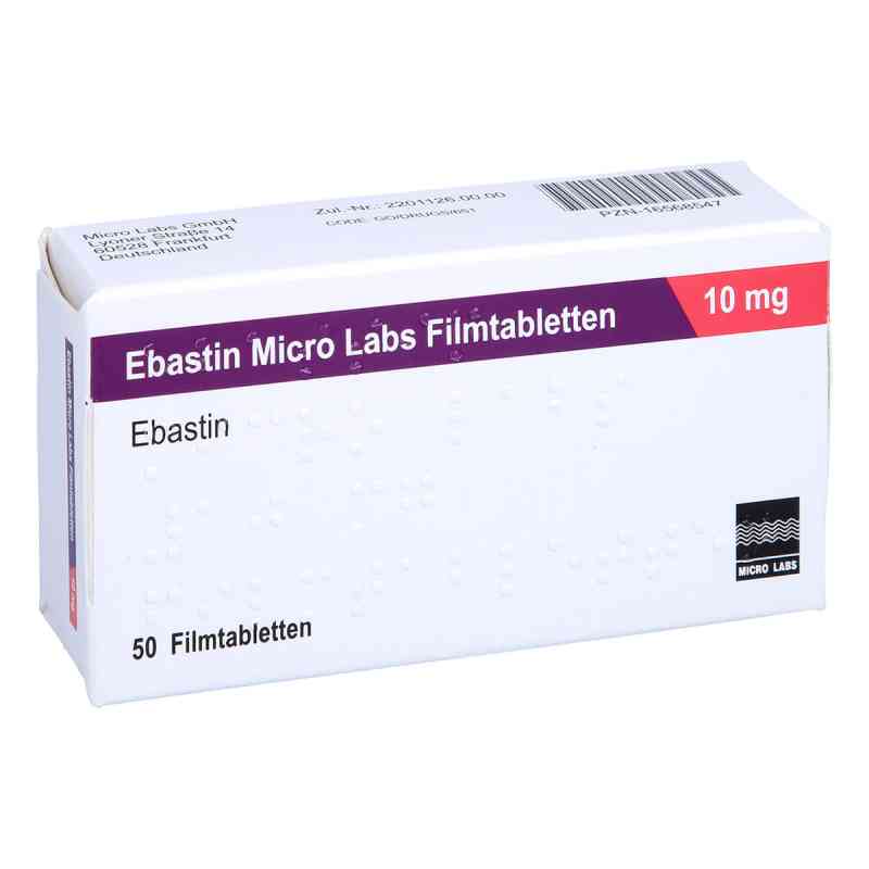 Ebastin Micro Labs 10 mg Filmtabletten 50 stk von Micro Labs GmbH PZN 16568547