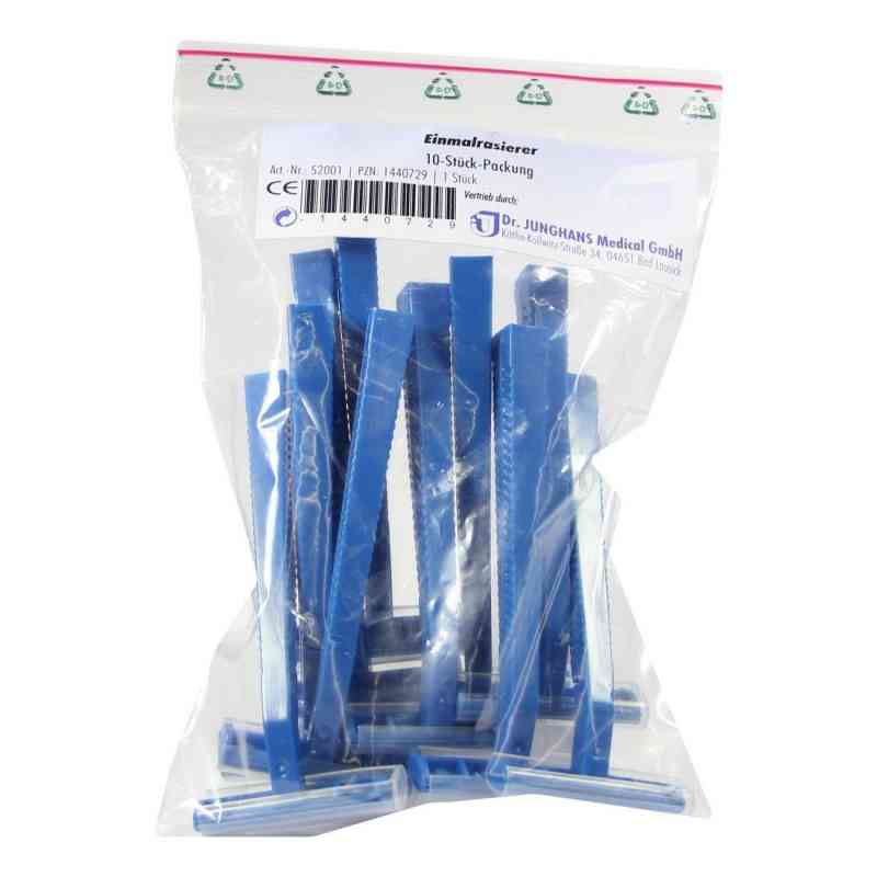 Einmal Rasierer einschneidig 10 stk von Dr. Junghans Medical GmbH PZN 01440729