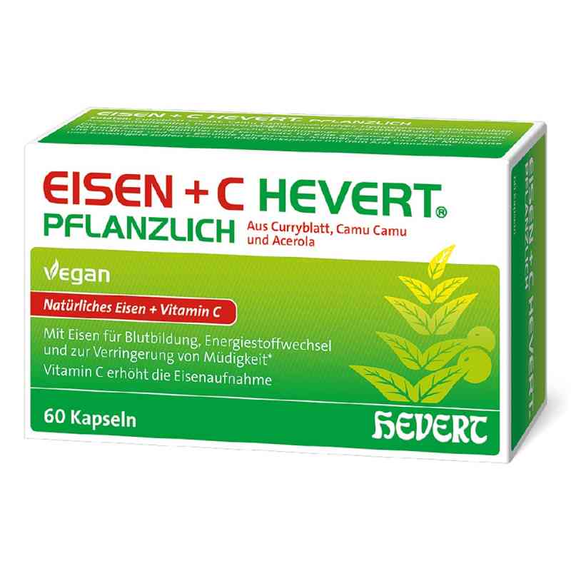 Eisen+C Hevert Pflanzlich Kapseln 60 stk von Hevert-Arzneimittel GmbH & Co. KG PZN 18307242