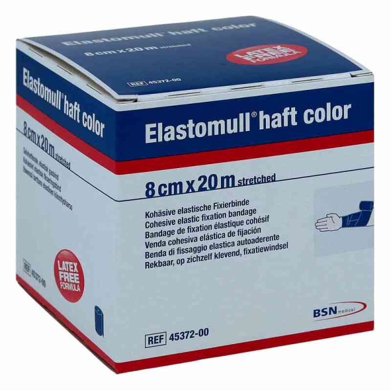 Elastomull haft color 20mx8cm blau Fixierbinde 1 stk von BSN medical GmbH PZN 01412555