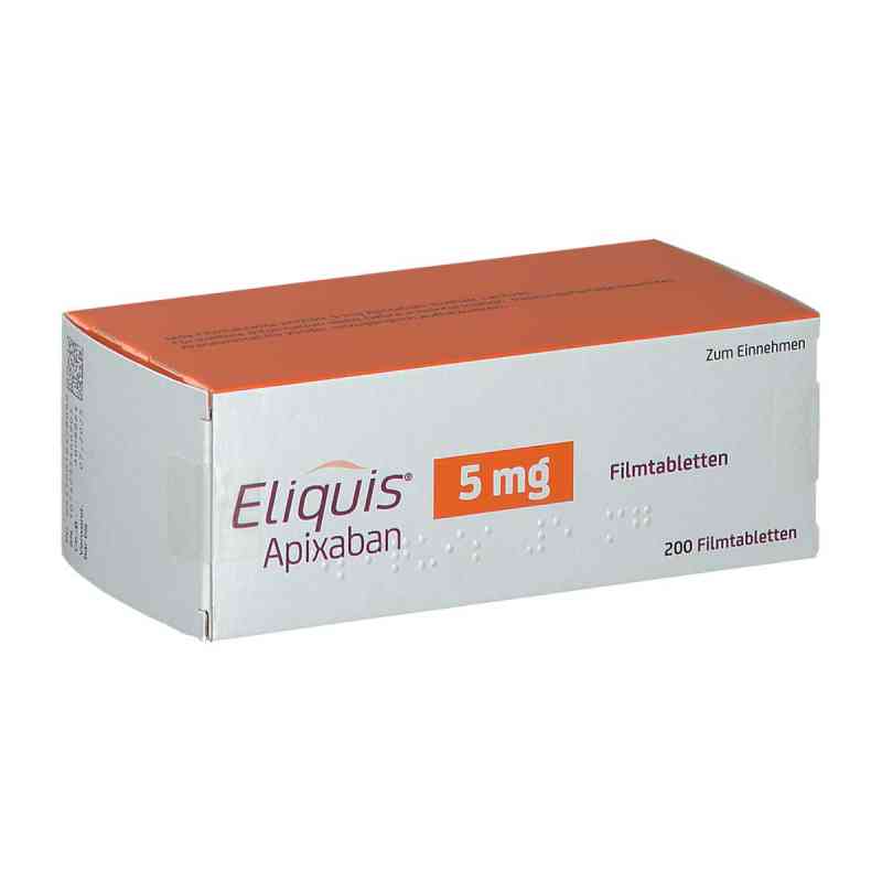 Eliquis® 5 mg  200 stk von Vertriebsgemeinschaft Bristol-Myers Squibb PZN 01647809