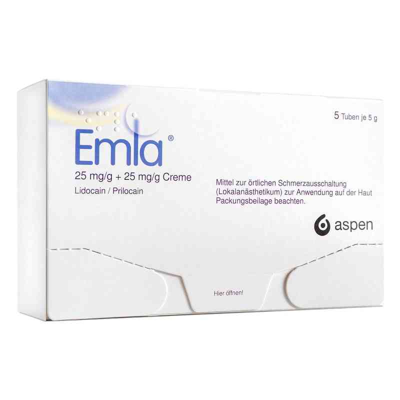 Emla 25 mg/g + 25 mg/g Creme + 12 Tegaderm 5X5 g von Aspen Germany GmbH PZN 13231356