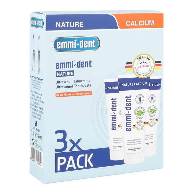 Emmi-dent Ultraschall Zahncreme nature Set 3 stk von Emmi Ultrasonic GmbH PZN 13914888