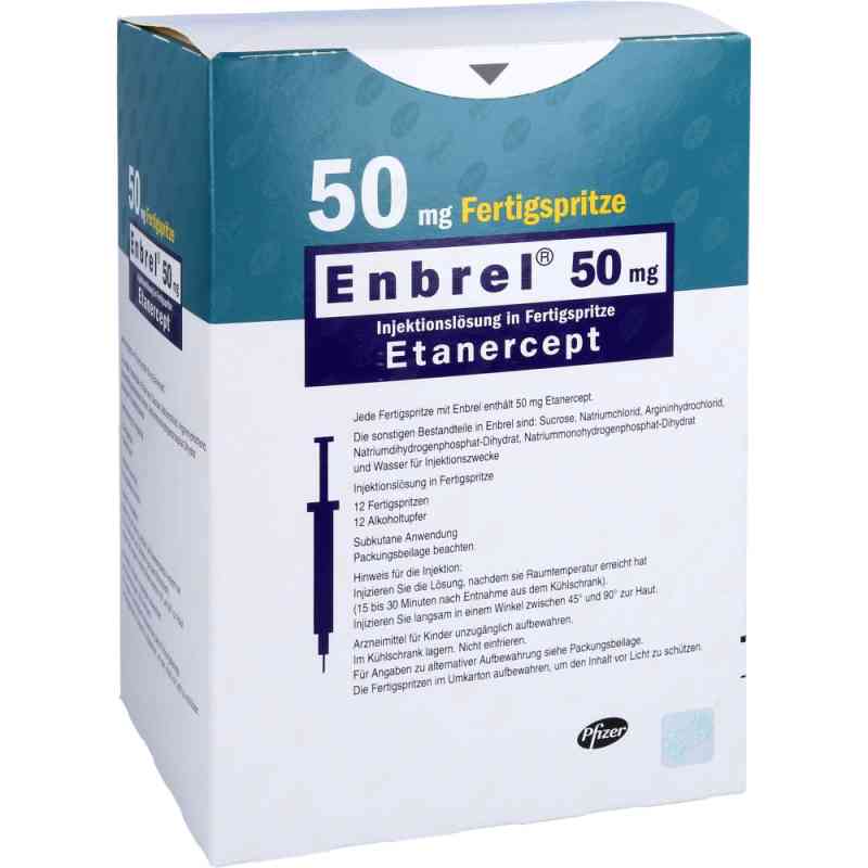 Enbrel 50 mg iniecto -lsg.i.e.fertigspritze 12 stk von Pfizer Pharma GmbH PZN 04492425