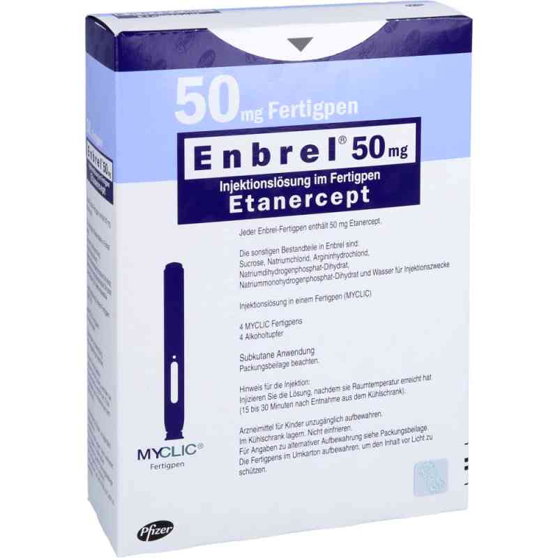 Enbrel 50 mg Myclic Injektionslösung i.e.Fertigpen 4 stk von Pfizer Pharma GmbH PZN 09008233