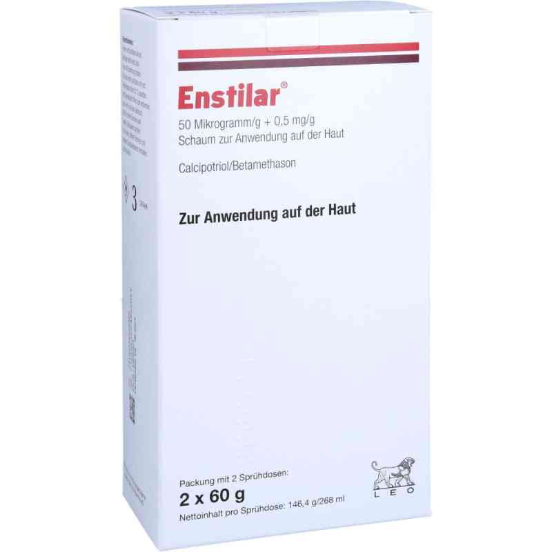 Enstilar 50 [my]g/g+0,5 mg/g Schaum zur, zum Anw.auf d.Ha 2X60 g von Orifarm GmbH PZN 15625898