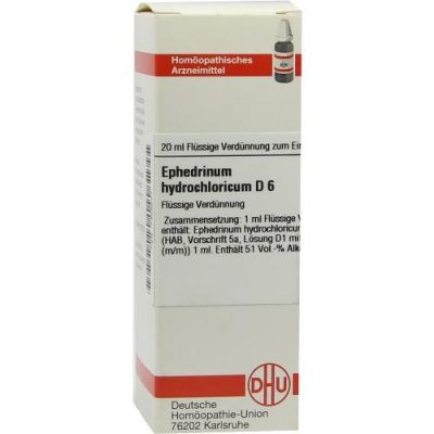 Ephedrinum Hydrochl. D6 Dilution 20 ml von DHU-Arzneimittel GmbH & Co. KG PZN 07456571