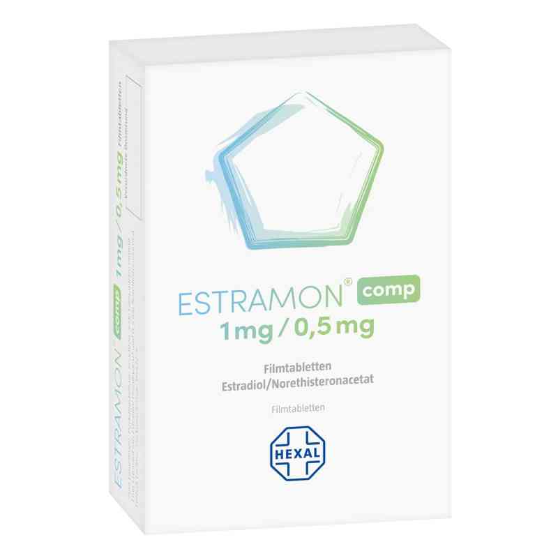 Estramon comp 1 mg/0,5 mg Filmtabletten 3X28 stk von Hexal AG PZN 12667778