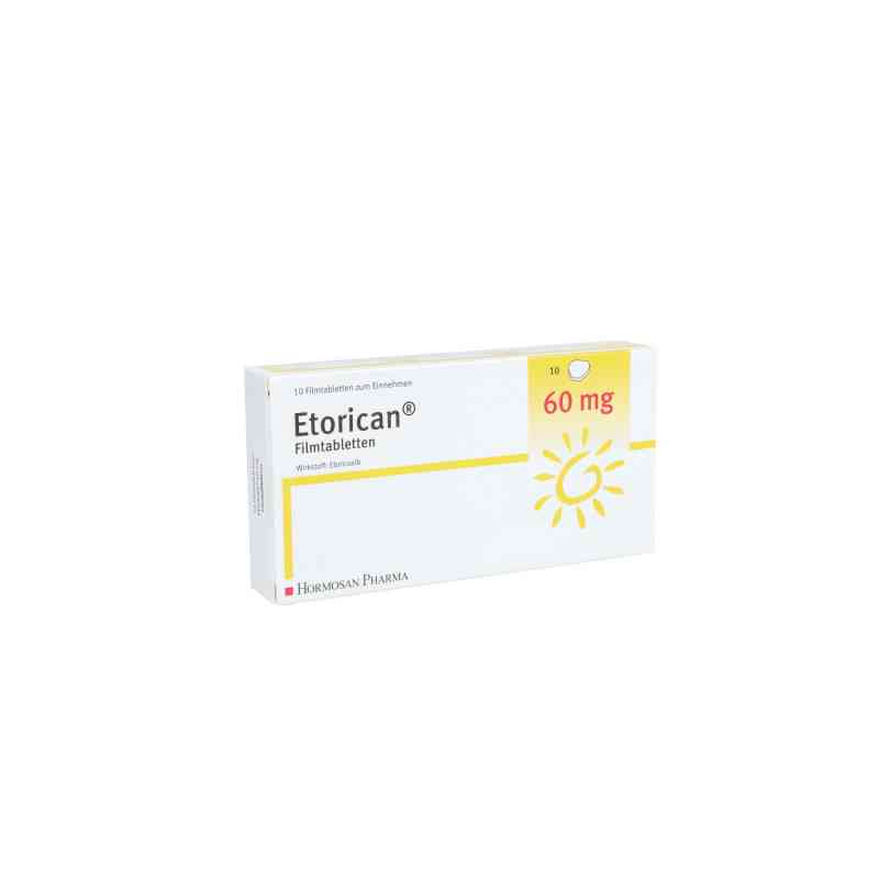Etorican 60 mg Filmtabletten 10 stk von HORMOSAN Pharma GmbH PZN 12652564