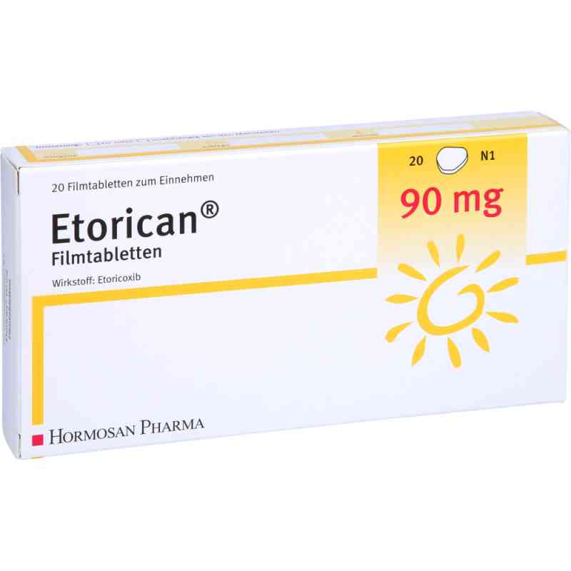 Etorican 90 mg Filmtabletten 20 stk von HORMOSAN Pharma GmbH PZN 12652469