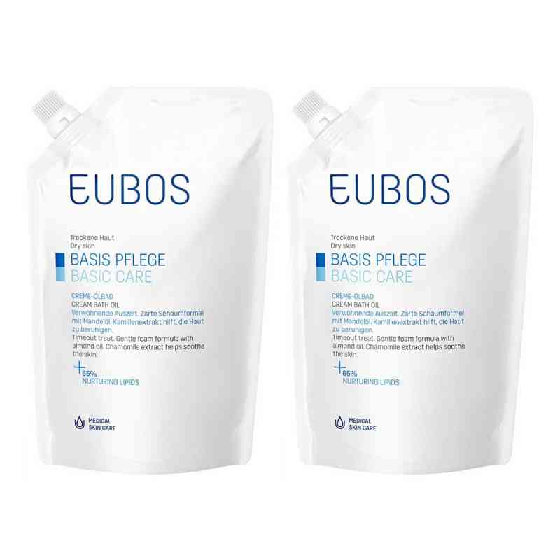 Eubos Cremeölbad Nachfüllpackung 2x400 ml von Dr. Hobein (Nachf.) GmbH PZN 08103064