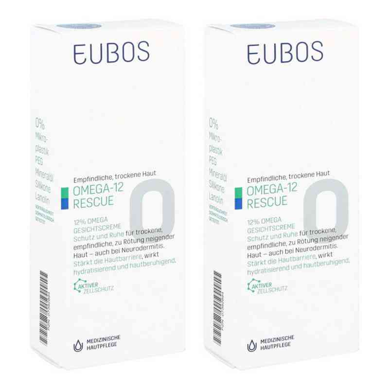 Eubos Empfindl. Haut Omega 3-6-9 Gesichtscreme 2x50 ml von Dr. Hobein (Nachf.) GmbH PZN 08103058