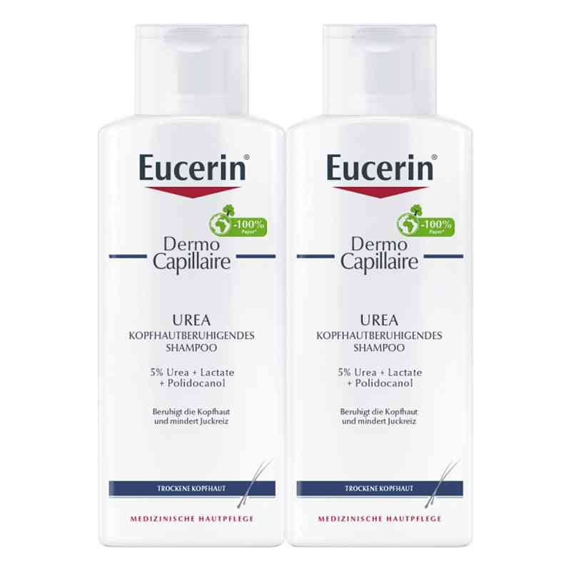Eucerin DermoCapillaire Urea Kopfhautberuhigendes Shampoo Doppel 2X250 ml von Beiersdorf AG Eucerin PZN 19491443