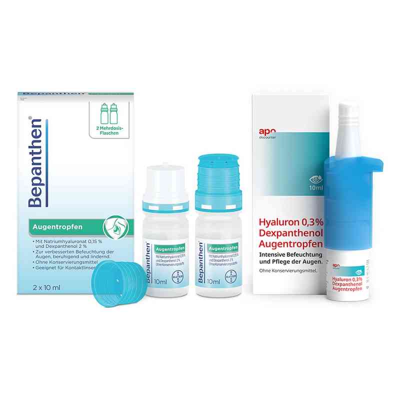Eye Sparset Augentropfen Dexpanthenol + Bepanthen Augentropfen 1 Set von  PZN 08107506