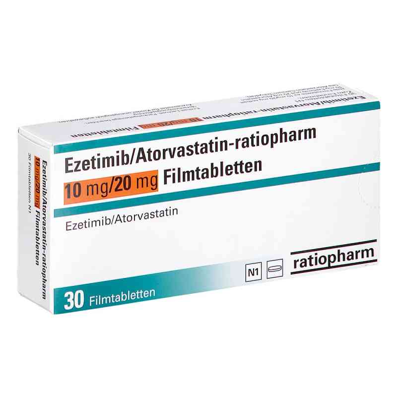 Ezetimib/atorvastatin-ratiopharm 10 Mg/20 Mg Fta 30 stk von ratiopharm GmbH PZN 16852478