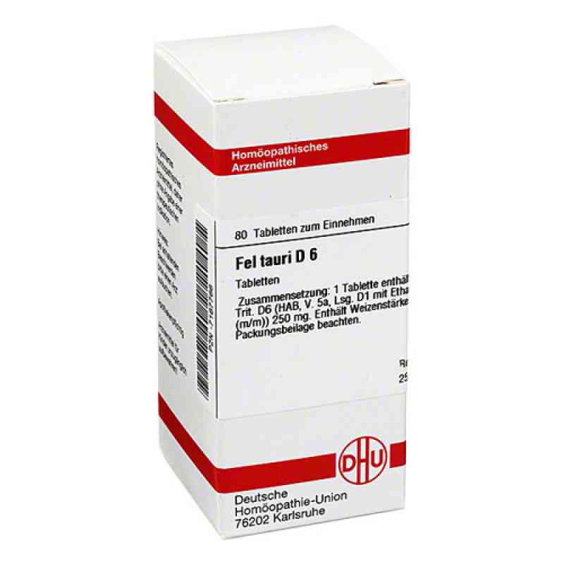 Fel Tauri D6 Tabletten 80 stk von DHU-Arzneimittel GmbH & Co. KG PZN 07167766