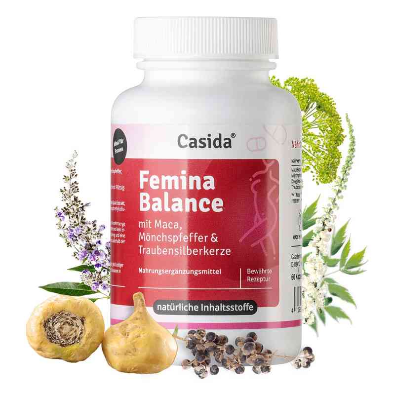 Femina Balance Mit Maca & Mönchspfeffer Kapseln 60 stk von Casida GmbH PZN 18196966