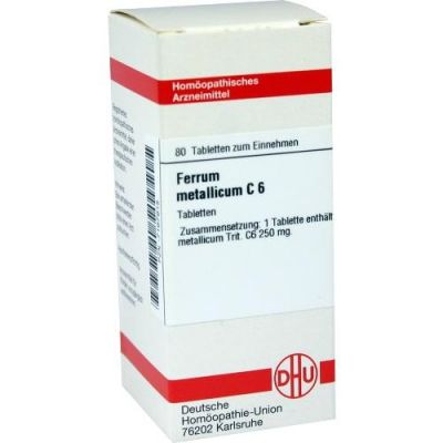 Ferrum Metallicum C6 Tabletten 80 stk von DHU-Arzneimittel GmbH & Co. KG PZN 07167915