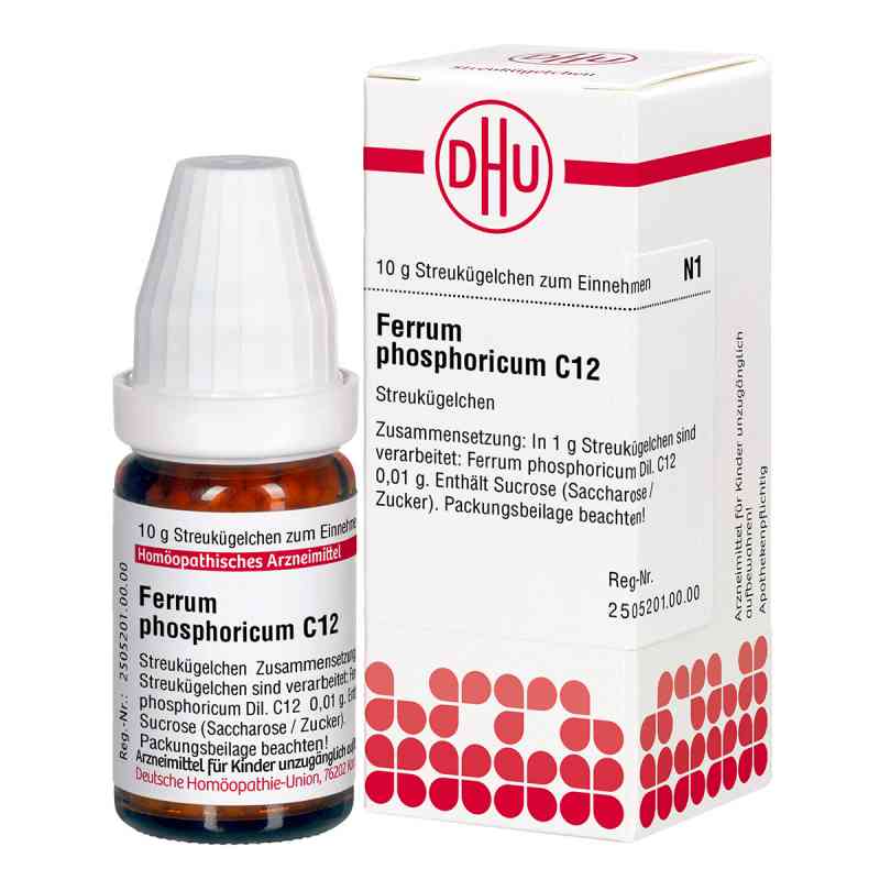 Ferrum Phosphoricum C12 Globuli 10 g von DHU-Arzneimittel GmbH & Co. KG PZN 04776186
