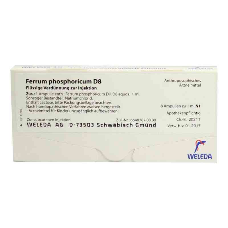 Ferrum Phosphoricum D8 Ampullen 8X1 ml von WELEDA AG PZN 01622198