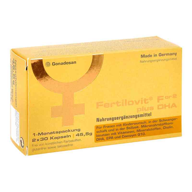 Fertilovit For2 Plus Dha 60 stk von Gonadosan Distribution GmbH PZN 16754439