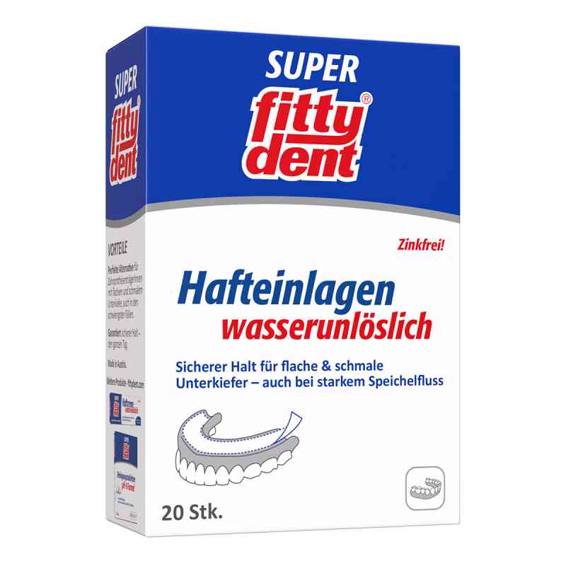 Fittydent super Haftkleber Einlagen 20 stk von Roha Arzneimittel GmbH PZN 00262042