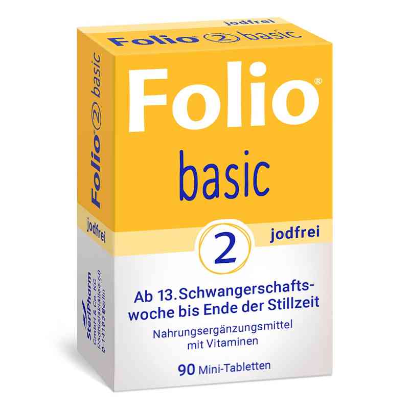 Folio 2 Basic Jodfrei Filmtabletten 90 stk von SteriPharm Pharmazeutische Produkte GmbH & Co. KG PZN 18671367