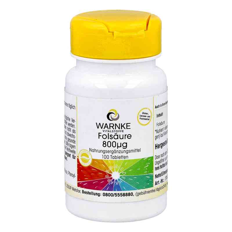 Folsäure 800 Microgramm Tabletten 100 stk von Warnke Vitalstoffe GmbH PZN 06884922