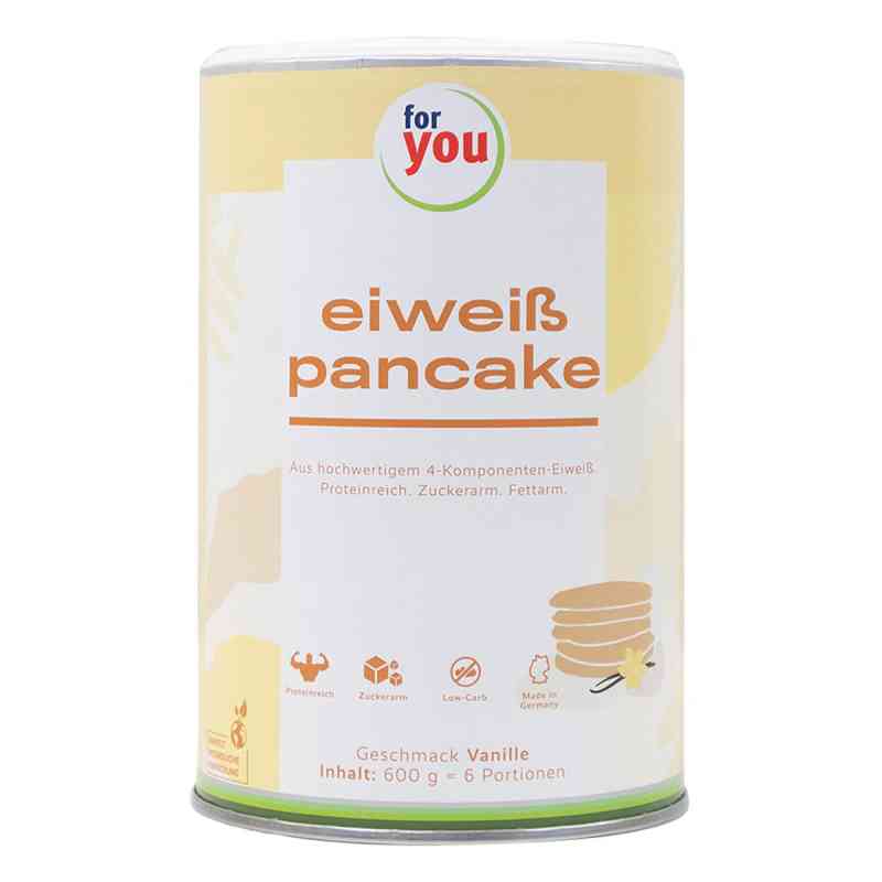 For You Eiweiss Pancakes Vanille Pulver 600 g von For You eHealth GmbH PZN 13361432
