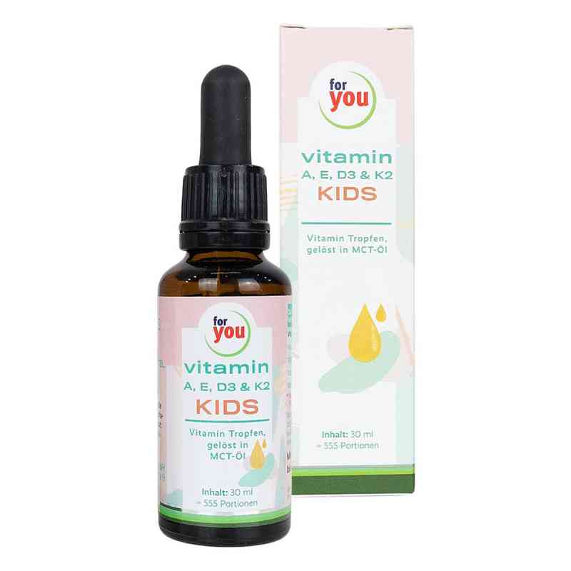 For You Vitamin A E D3 & K2 Kids Flüssig 30 ml von For You eHealth GmbH PZN 18045405
