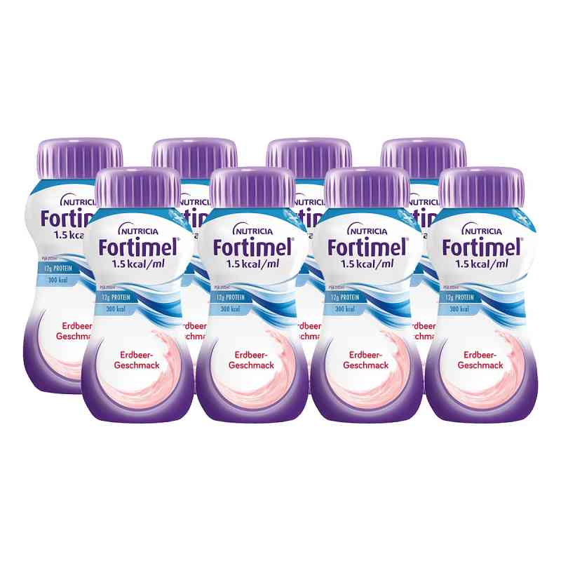 Fortimel 1.5 kcal Erdbeergeschmack 32X200 ml von Danone Deutschland GmbH PZN 19075584