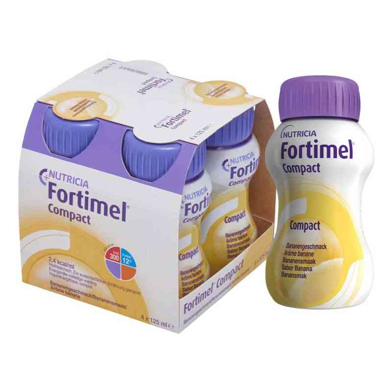Fortimel Compact 2.4 Bananengeschmack 4X125 ml von Nutricia GmbH PZN 10743506